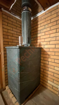 Печь для бани Сочи ИзиСтим в талькохлорите, (монтаж 12.2023)