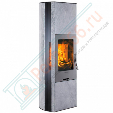 Печь-камин 35T:1, со стеклянной дверцей, верх стекло, цвет корпуса топки черный (Contura)