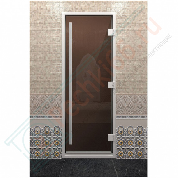 Стеклянная дверь DoorWood «Хамам Престиж Бронза» 200х80 см в Сургуте
