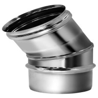 Отвод одностенный 30° (AISI-310S/0,8мм) d-130 (Вулкан)