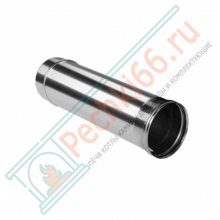 Труба прямая L=500 без изол (НЕРЖ-321/0,5) d-200 (Дымок-Lux)