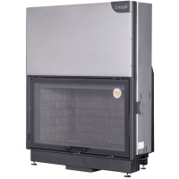 Топка Вега 1200 B принтинг черный шамот подовое горение (Экокамин)