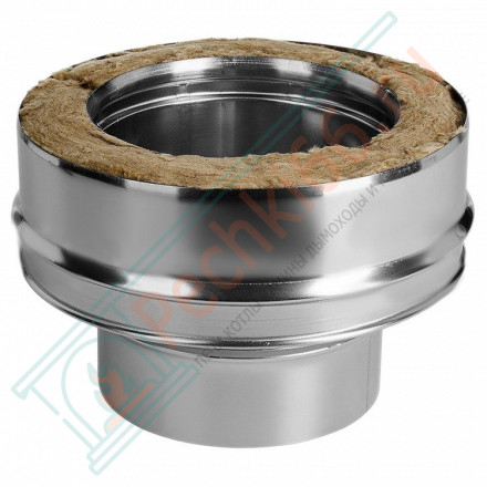 Переход моно-термо (НЕРЖ-321/0,8-НЕРЖ-439/0,5) d-180/260 (Дымок-Lux)