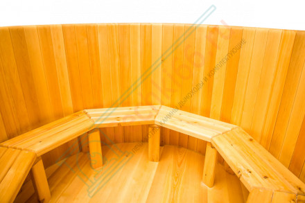 Купель кедровая круглая 110х110х100 (НКЗ)