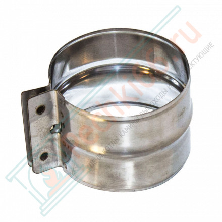 Хомут обжимной (НЕРЖ-439/0,5) d-80 (УМК)