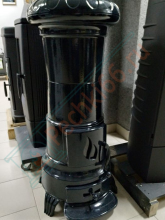 Чугунная печь Julia, черная эмаль (Plamen)