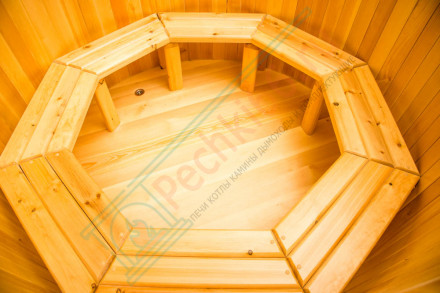Купель кедровая круглая 180х180х100 (НКЗ)