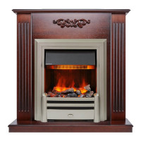 Каминокомплект Lumsden - Махагон коричневый антик с электроочагом Chesford