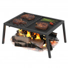 Плита чугунная Гриль, Стейк с подставкой (Везувий)