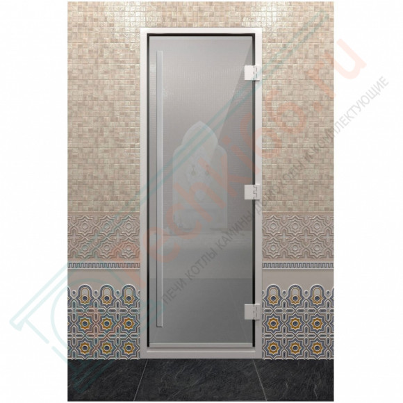 Стеклянная дверь DoorWood «Хамам Престиж Сатин» 2000х900 мм в Сургуте