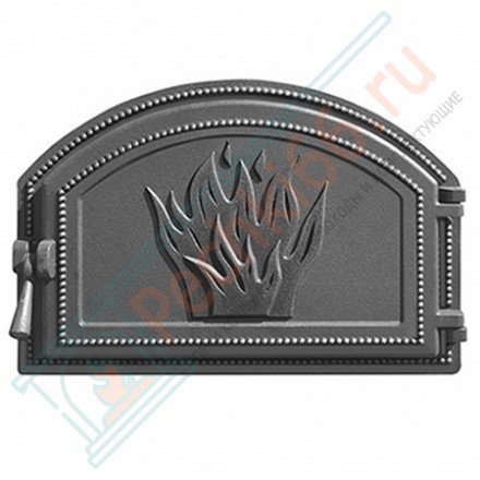 Дверца печная чугунная 223, антрацит (Везувий)