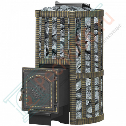 Чугунная печь для бани Ураган Ковка 22 271 (Везувий) до 24 м3