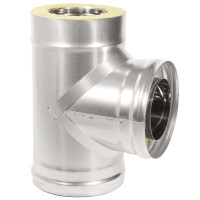 Тройник Термо TРТ(М)-Р 87° + 2 хомута (316-0.8/304-0.5) d-120/220 (ТиС Промо)