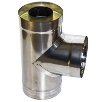 Сэндвич-тройник 90° (НЕРЖ-439/1,0-ОЦИНК/0,5) d-120/200 (УМК) Сэндвич-тройник 90° (НЕРЖ-439/1,0-ОЦИНК/0,5) d-120/200 (УМК)