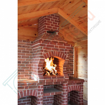 Плитка угловая Рваный Камень Макси, шт. (Терракот)