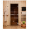 Дверь для бани и сауны Эталон, бронза 10мм, 200х80 см (по коробке) (DoorWood)