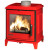 Печь-камин SEDAN S красная эмаль (INVICTA)