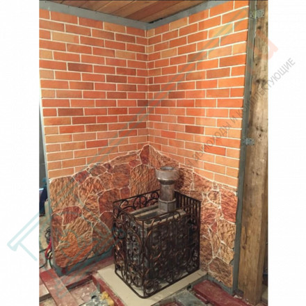 Плитка прямая Рваный камень Мини (0.84 м2 в коробке) (Терракот)