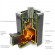 Печь для бани Каронада Heavy Metal ДН антрацит (T.M.F) до 18 м3
