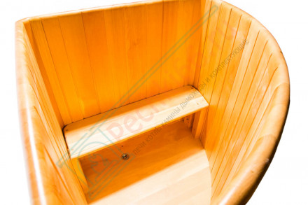 Купель кедровая угловая 110х110х120 (НКЗ)