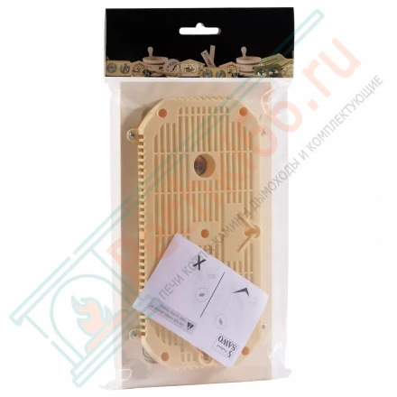 Термогигрометр квадратный 224-THA, осина (Sawo)