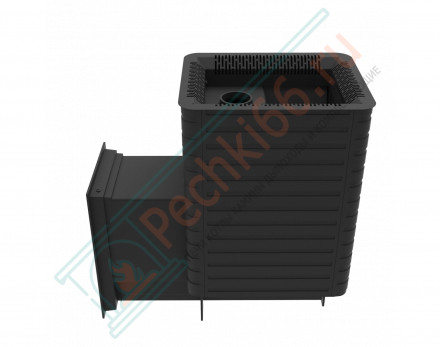 Печь для бани Фаворит 15 Д-2, каминная дверца (Березка)