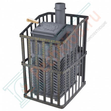 Чугунная печь для бани Гефест GFS-ЗК 18 (П) Ураган (ТехноЛит)