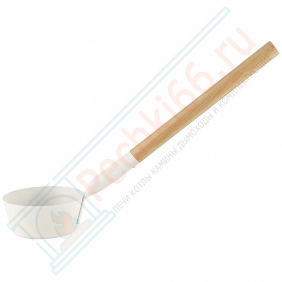 Черпак алюминиевый с бамбуковой ручкой для сауны Rento, белый (Tammer-Tukku) в Сургуте