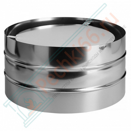 Зонт с ветрозащитой без изол (НЕРЖ-321/0,5) d-300 (Дымок-Lux)