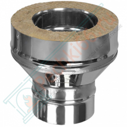 Переход конус моно-термо V50R (AISI-321/0,8-AISI-304/0,5) d-180/280 (Вулкан-Cerablanket)