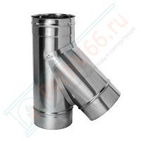 Тройник 45° без изол (НЕРЖ-321/0,5) d-120 (Дымок-Lux)