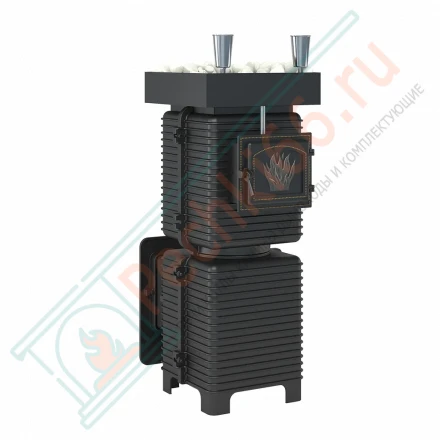 Печь для бани "Легкий пар Профи" закрытая каменка из нерж. стали, под обкладку, без выноса (Everest)