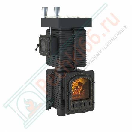 Печь для бани "Легкий пар Профи" закрытая каменка из нерж. стали, под обкладку, без выноса (Everest)