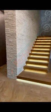 Плитка Кварцит белый 600 x 150 x 15-20 мм (0.63 м2 / 7 шт)