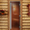 Дверь для бани и сауны Престиж бронза, 1900х700 по коробке (DoorWood)