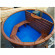 Японская баня Фурако круглая с пластиковой вставкой с внутренней печкой 150х150х120 (НКЗ) в Сургуте