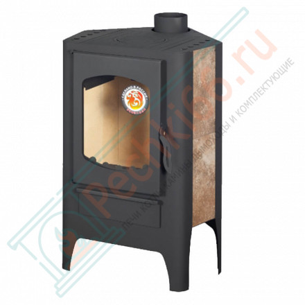 Печь-камин Бавария Эко, угловая с плитой (ЭкоКамин) до 150 м3