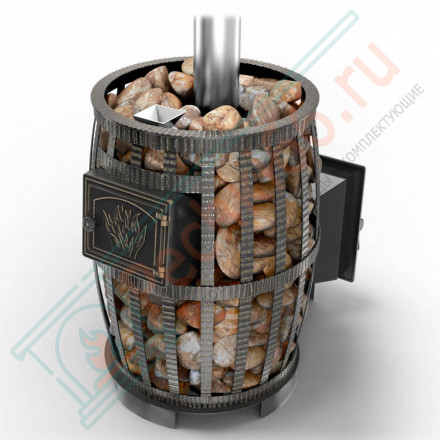 Чугунная банная печь Легенда Русский пар ковка 24 (270) (Везувий)