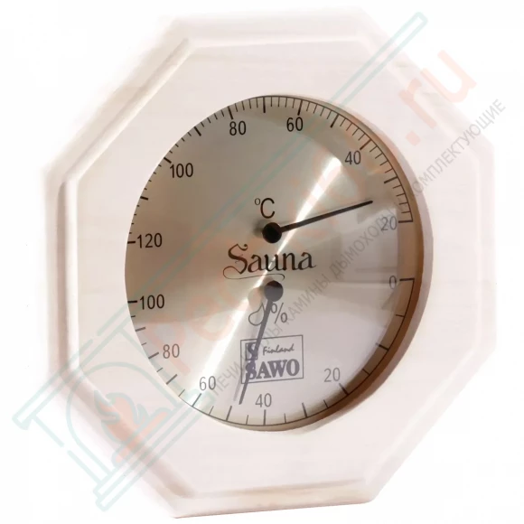 Термогигрометр восьмигранник 241-THA, осина (Sawo) в Сургуте