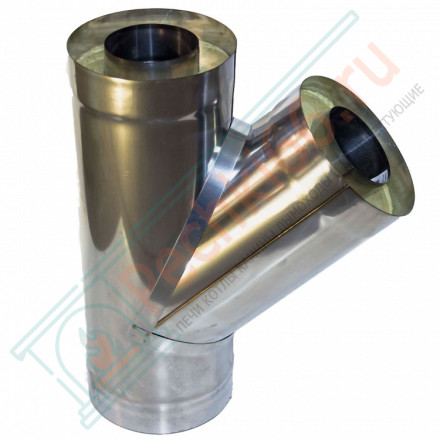 Сэндвич-тройник 135° (НЕРЖ-439/1,0-НЕРЖ-439/0,5) d-150/210 (УМК)