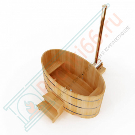 Японская баня Фурако овальная с внешней печкой 120х220х120 (НКЗ)