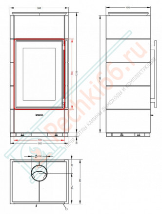 Печь камин Киви ПК 5070 5МК (Астов)