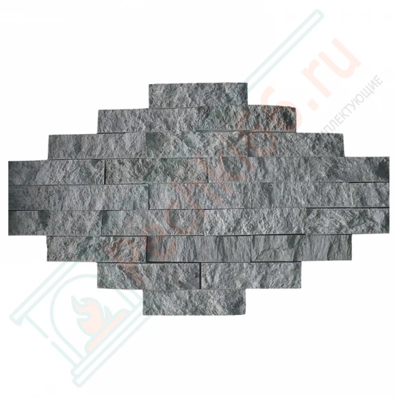 Плитка рваный камень "Талькохлорит" 200х50х20мм, упаковка  50 шт / 0,5 м2 (Карелия) в Сургуте