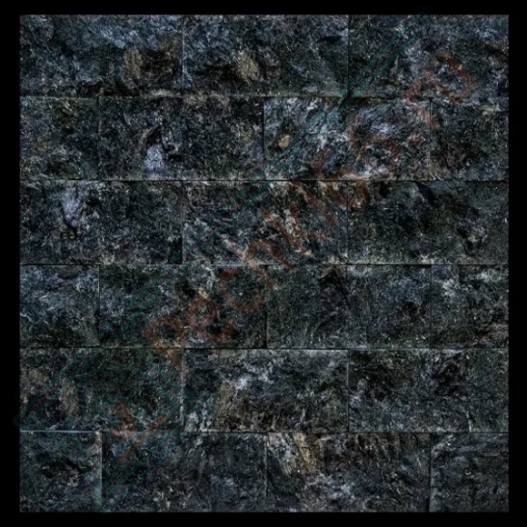 Плитка рваный камень "Серпентенит" 100х50х25мм, упаковка  90 шт / 0,42 м2 в Сургуте