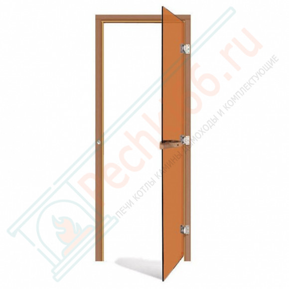 Дверь стеклянная для сауны и бани, бронза, коробка кедр 1900х700 (Sawo) 730-3SGD в Сургуте