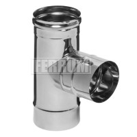 Тройник 90° (НЕРЖ-430/0,5) d-200 (Ferrum GS) Тройник 90° (НЕРЖ-430/0,5) d-200 (Ferrum GS)