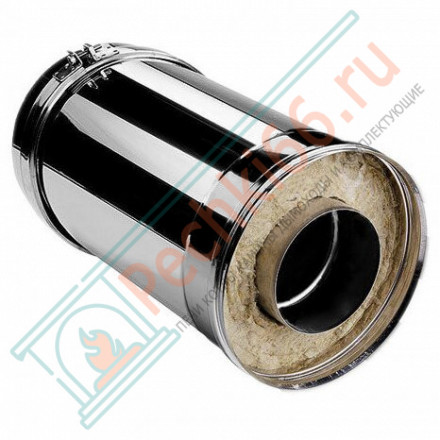 Сэндвич труба V50R с изол L=250 (AISI-321/0,8-ОЦИНК-RAL/0,5) d-115/215 (Вулкан)