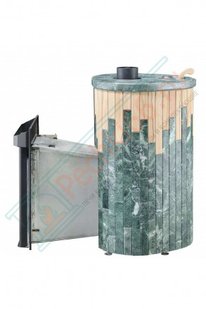 Дровяная банная печь Ферингер Малютка ПФ "Змеевик + Окаменевшее дерево" до 18 м³