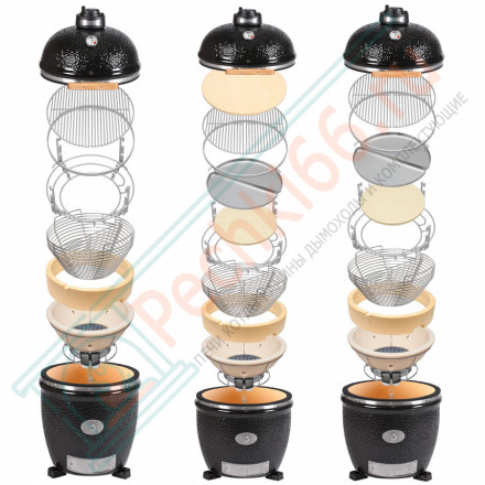 Гриль керамический Classic PRO Black с ножками (Monolith)