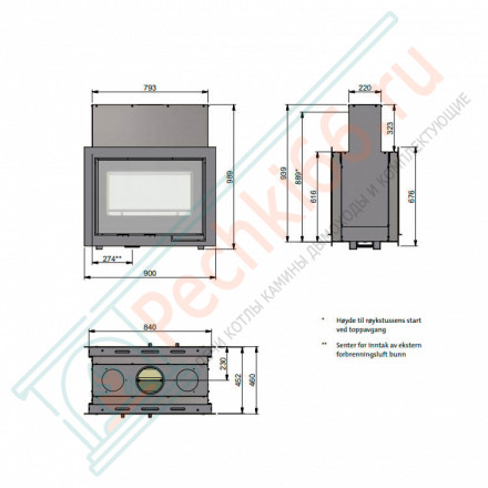 Каминная топка Scan DSA 12 BP (Scan)
